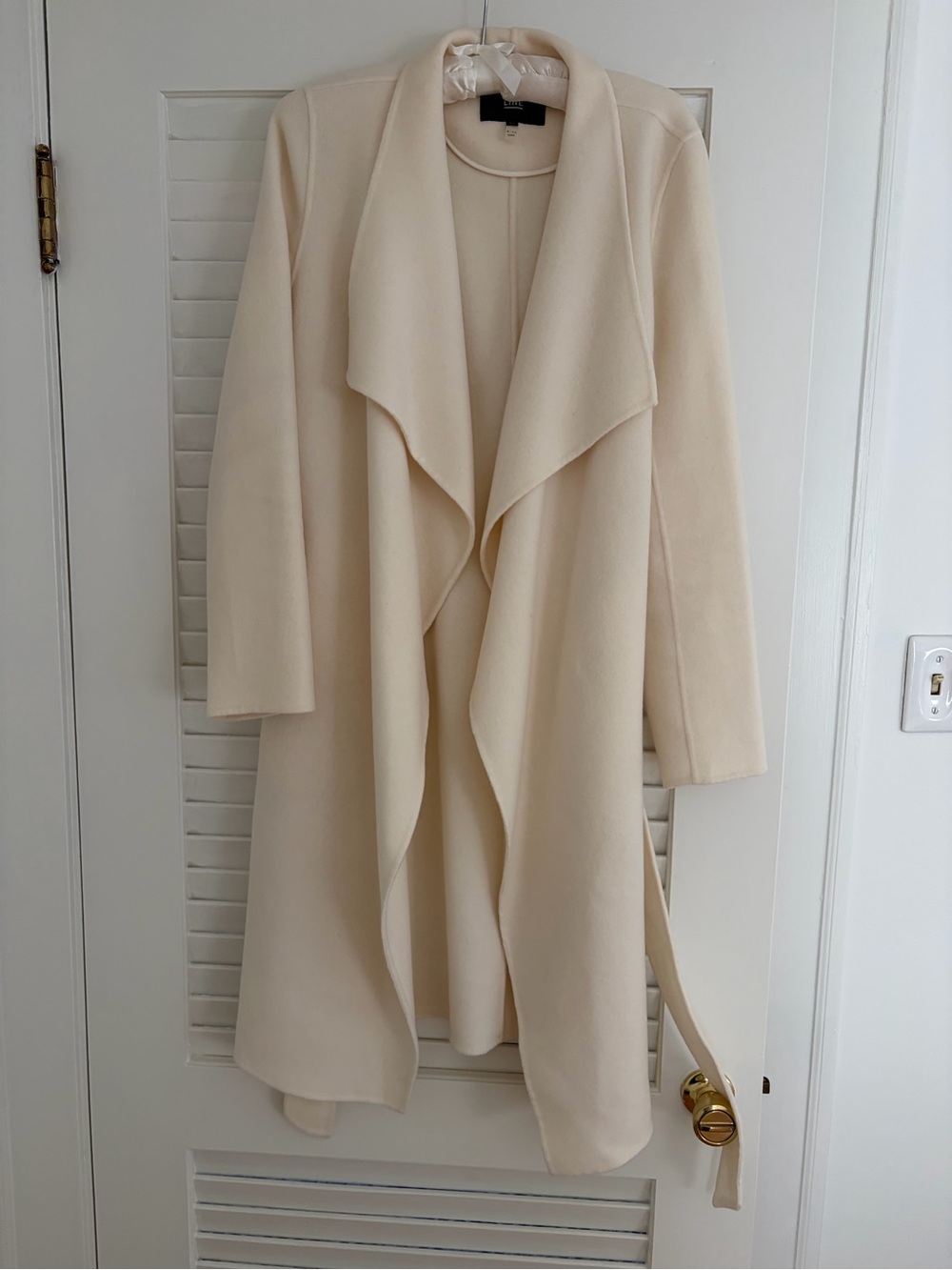 Line the Label ‘Meghan’ Drape Front Coat